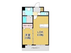 アイランドコート戸畑の間取り画像