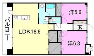 ヴィラNの間取り画像