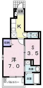 ウィステリア ガーデン Aの間取り画像