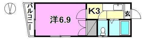 ヴィラ鈴村の間取り画像