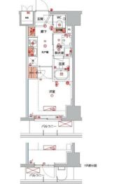 ハーモニーレジデンス横浜大通り公園EIRAKUの間取り画像