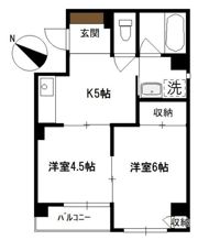 タウンコート山手第1の間取り画像