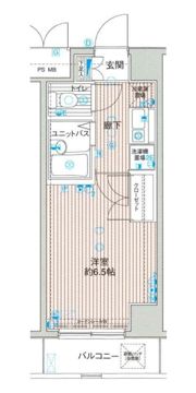 メインステージ目黒南の間取り画像