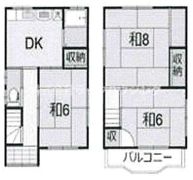 高倉貸家の間取り画像