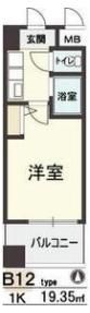 HOPE CITY天神橋の間取り画像