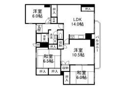 ハイツ有馬道の間取り画像