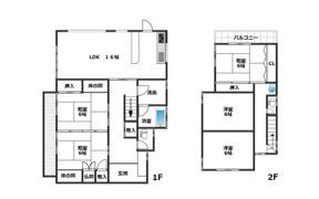 三石台戸建の間取り画像