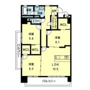 ウッドフォレスト熊本駅前の間取り画像