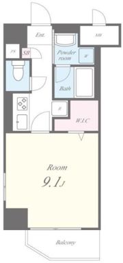 アルシェ新宿の間取り画像