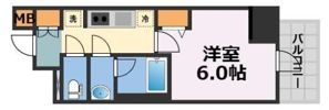 コンフォリア・リヴ天王寺寺田町ソルテラスの間取り画像