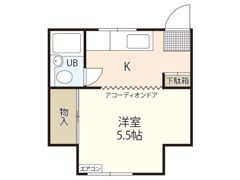 ハイム安東の間取り画像