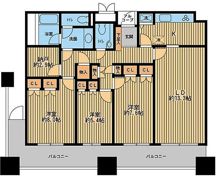 リバーサイド隅田セントラルタワーの間取り画像