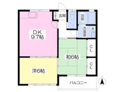 ビューパレス中里の間取り画像