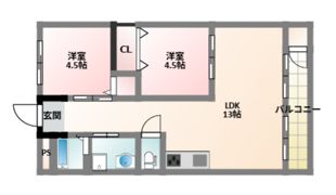 森田マンションの間取り画像