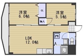 ハイデンス岡山の間取り画像