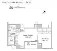 プライムアーバン目黒青葉台の間取り画像