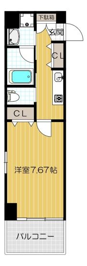 プレジール靭公園の間取り画像
