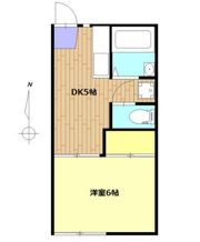 コーポラスミフネの間取り画像