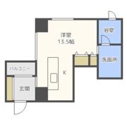 ルクレ堺筋本町レジデンスの間取り画像