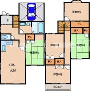 坂口新朝倉借家の間取り画像