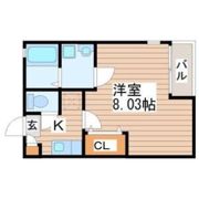 クレフラスト幸町Dの間取り画像