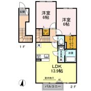 クローリス林町の間取り画像
