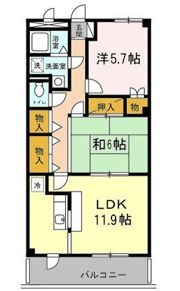 アカンサスKの間取り画像