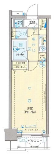 パレステュディオ笹塚の間取り画像