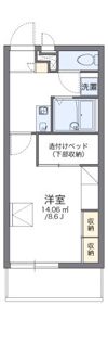 レオパレス赤間宮前の間取り画像