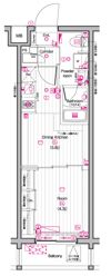 THE PREMIUM CUBE G 東中野の間取り画像