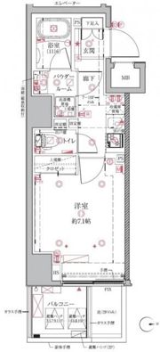 クレイシアIDZ浅草の間取り画像