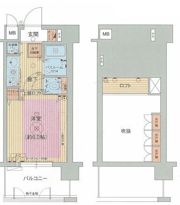 エステムコート梅田東アクアパレスの間取り画像
