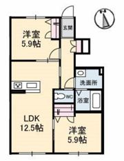 グランパストラルの間取り画像