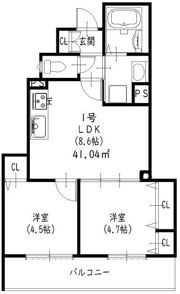 ラモーナ清瀧の間取り画像