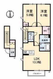 リラフォート東手城3丁目の間取り画像