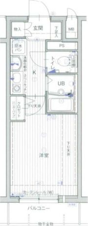 エスリード東天満第2の間取り画像