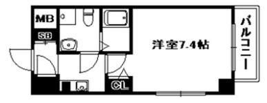 シャルマンパレ神戸花隈の間取り画像