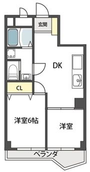 ヴィラ真田山の間取り画像