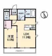 ベレオ亀岡の間取り画像