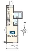 MELDIA大宮北Aの間取り画像