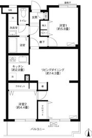 リテラス武蔵中原の間取り画像