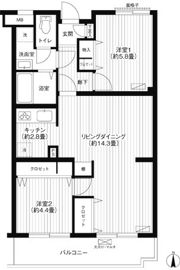 リテラス武蔵中原の間取り画像