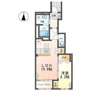 仮）高崎市上小鳥町T様新築アパートA棟の間取り画像