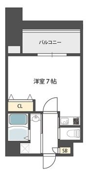 グランパシフィック難波南Ⅱの間取り画像