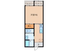 コーポ長谷の間取り画像