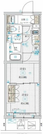 GENOVIA世田谷桜の間取り画像