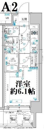 エスリード神戸大倉山ヒルズの間取り画像