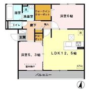 ディアコート Ⅱの間取り画像