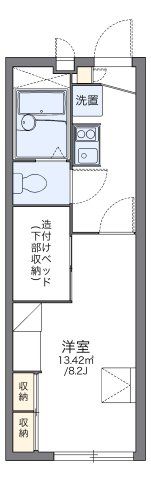 レオパレスミヤビの間取り画像