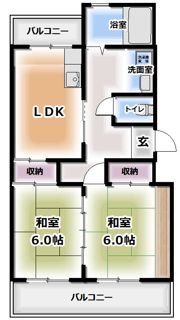 浜田ハイツの間取り画像